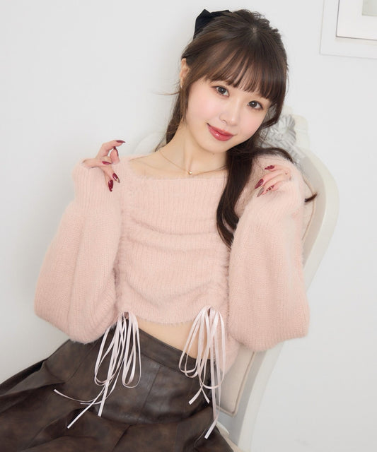 ems excite 束繩針織上衣 2色 [TP363]