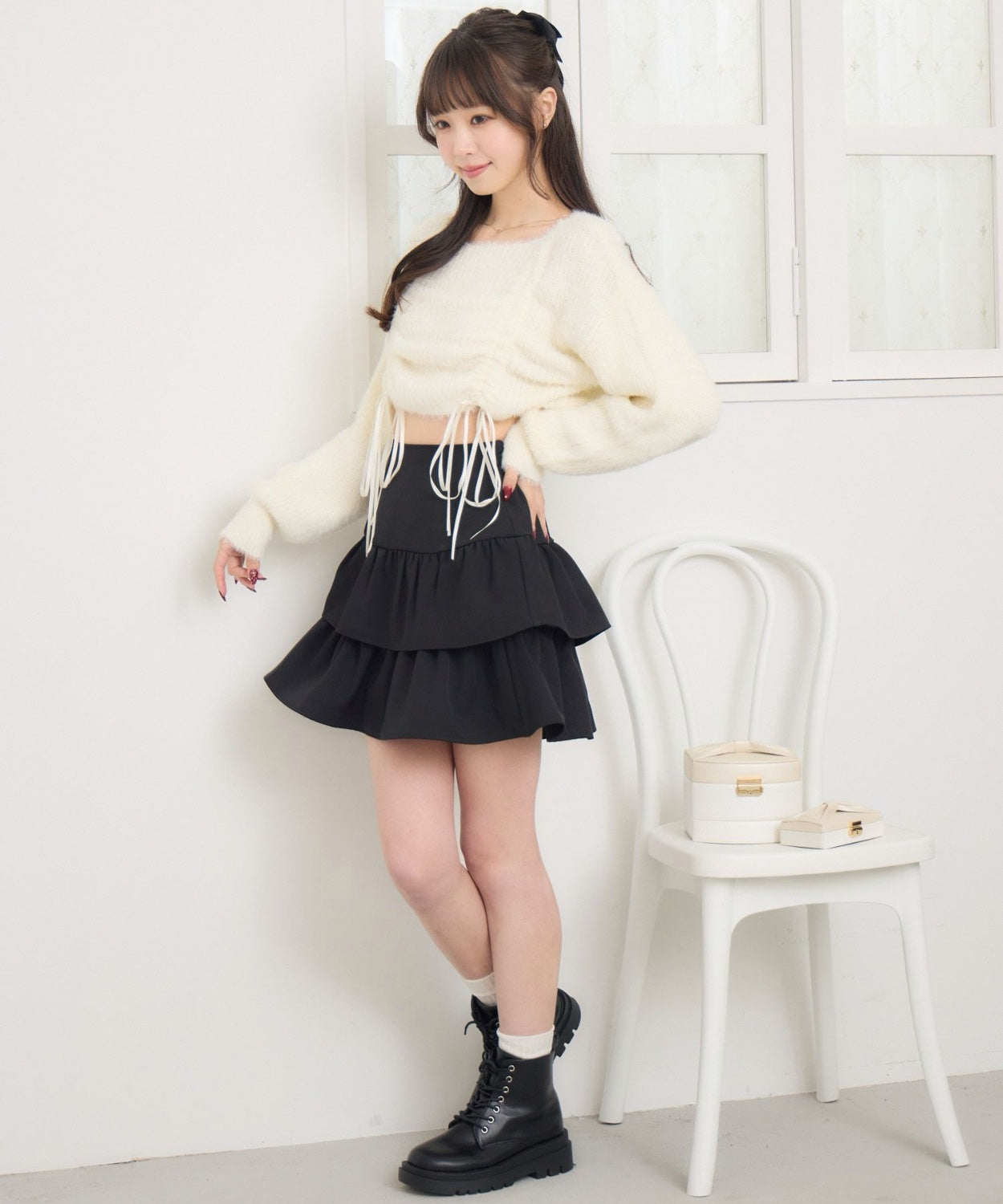 ems excite 束繩針織上衣 2色 [TP363]