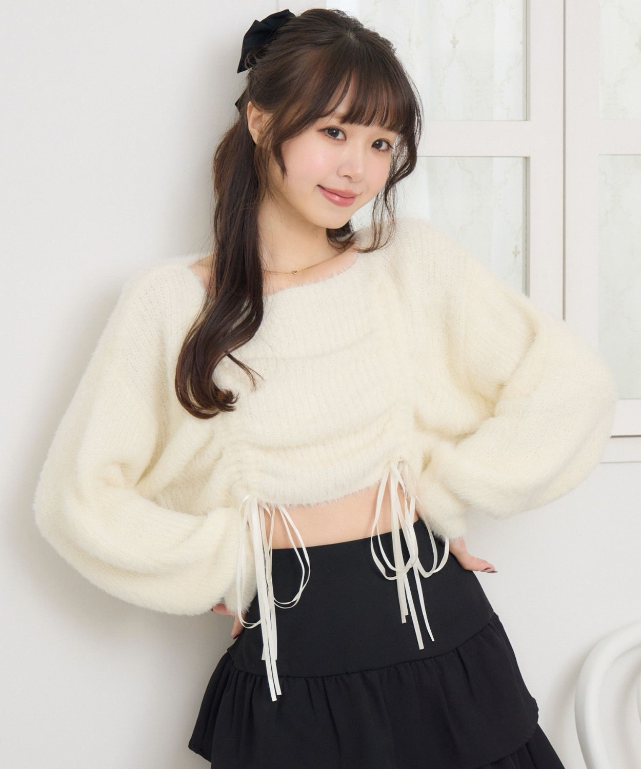 ems excite 束繩針織上衣 2色 [TP363]