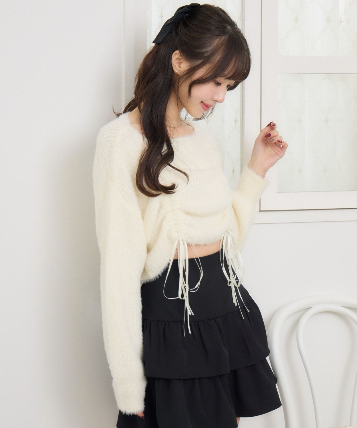 ems excite 束繩針織上衣 2色 [TP363]