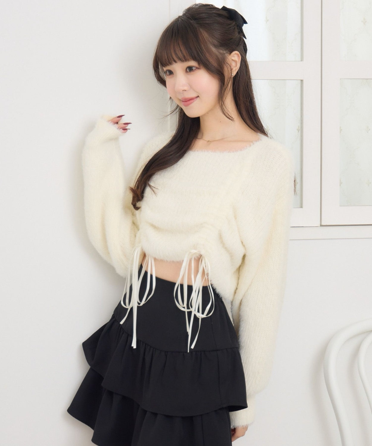 ems excite 束繩針織上衣 2色 [TP363]