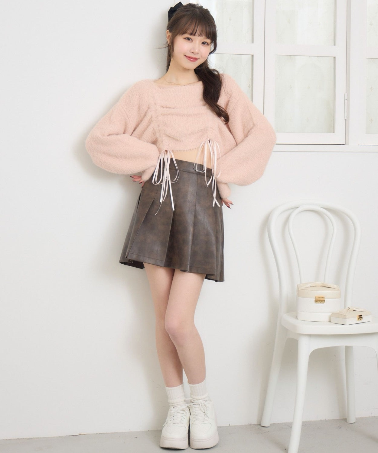 ems excite 束繩針織上衣 2色 [TP363]