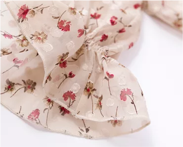 碎花雪紡連身裙 2色  [OP218]