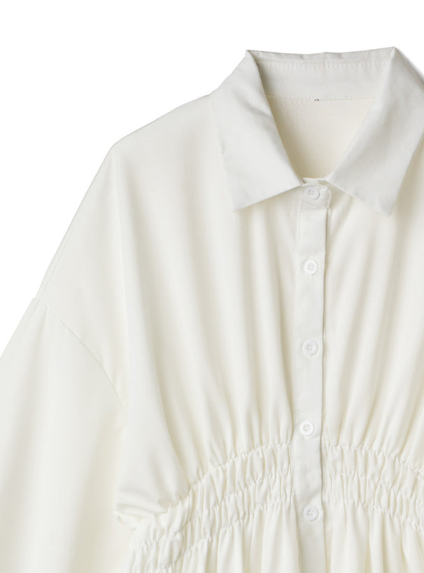 GRL 泡泡袖襯衫連身裙 2色 [OP0113]