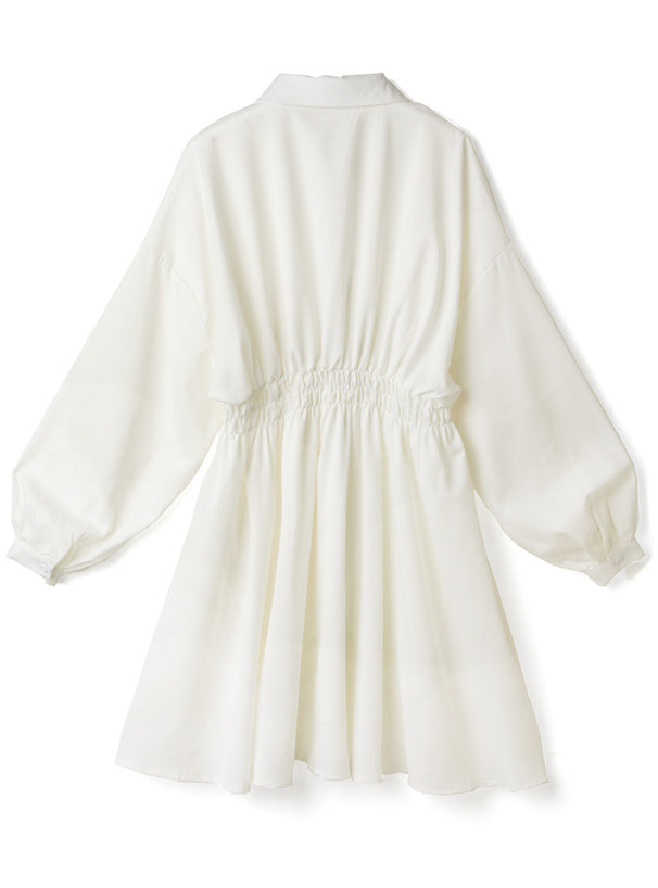 GRL 泡泡袖襯衫連身裙 2色 [OP0113]