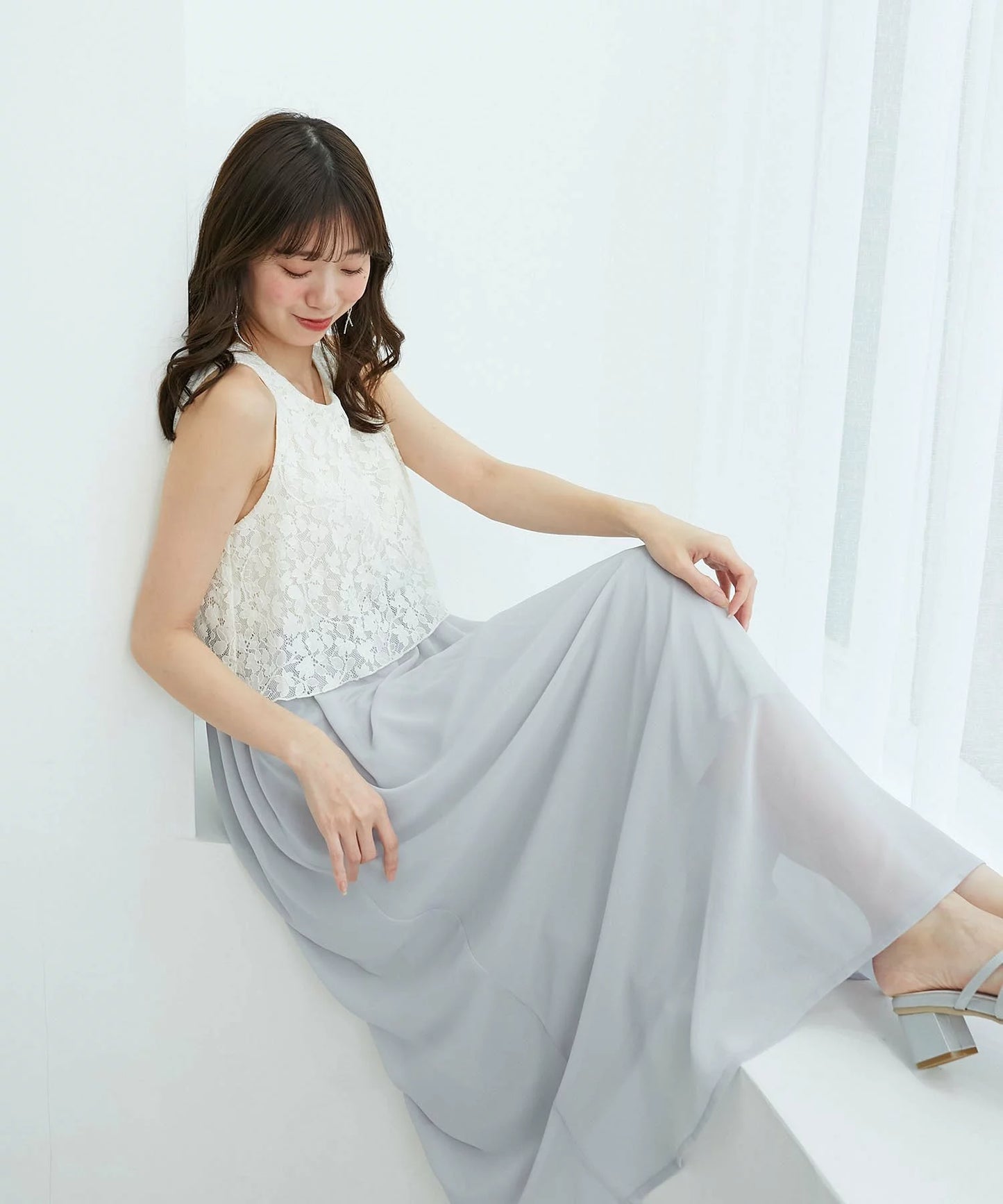 MAJESTIC LEGON 蕾絲LACE無袖連身裙 2色 [OP288]