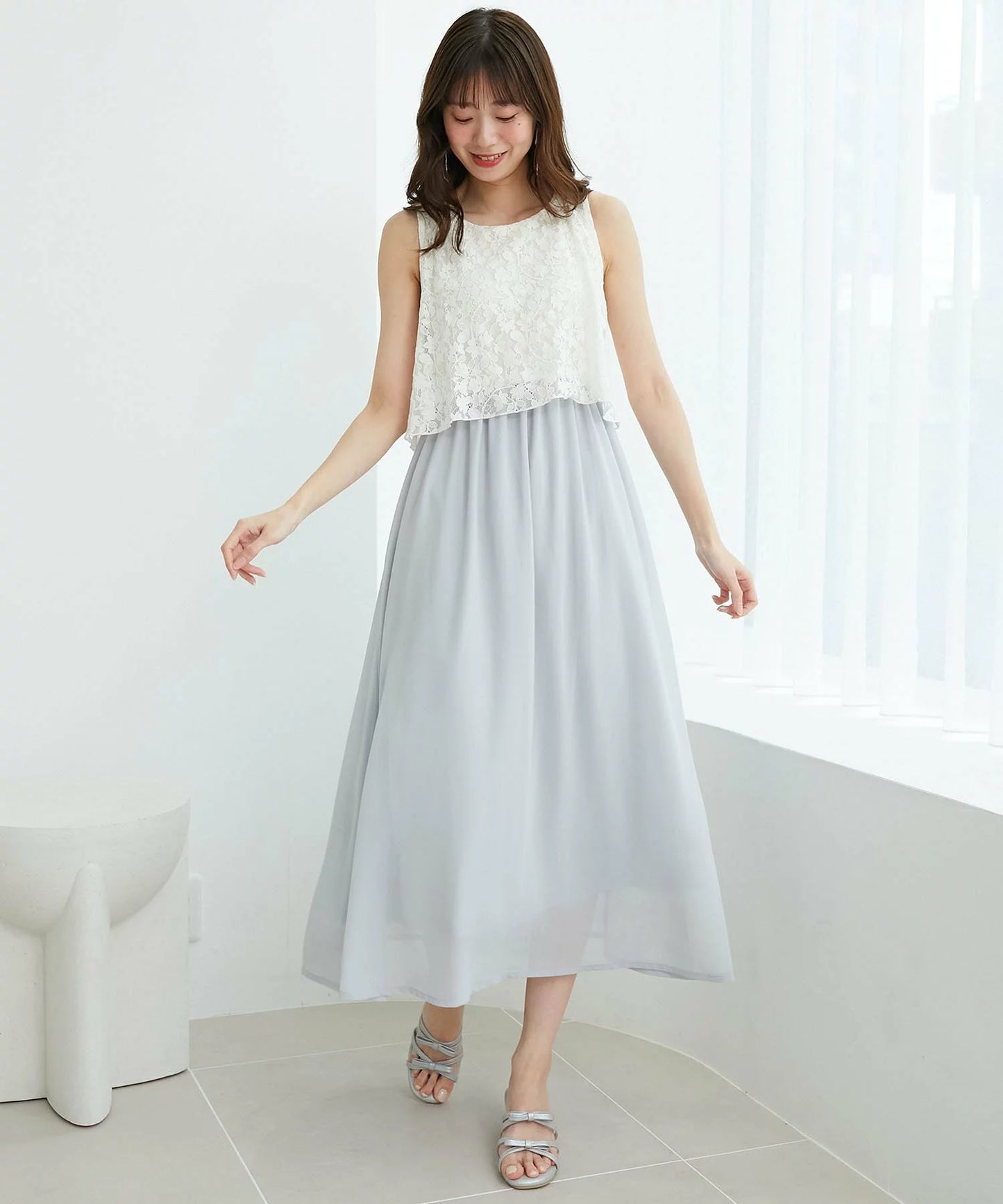 MAJESTIC LEGON 蕾絲LACE無袖連身裙 2色 [OP288]