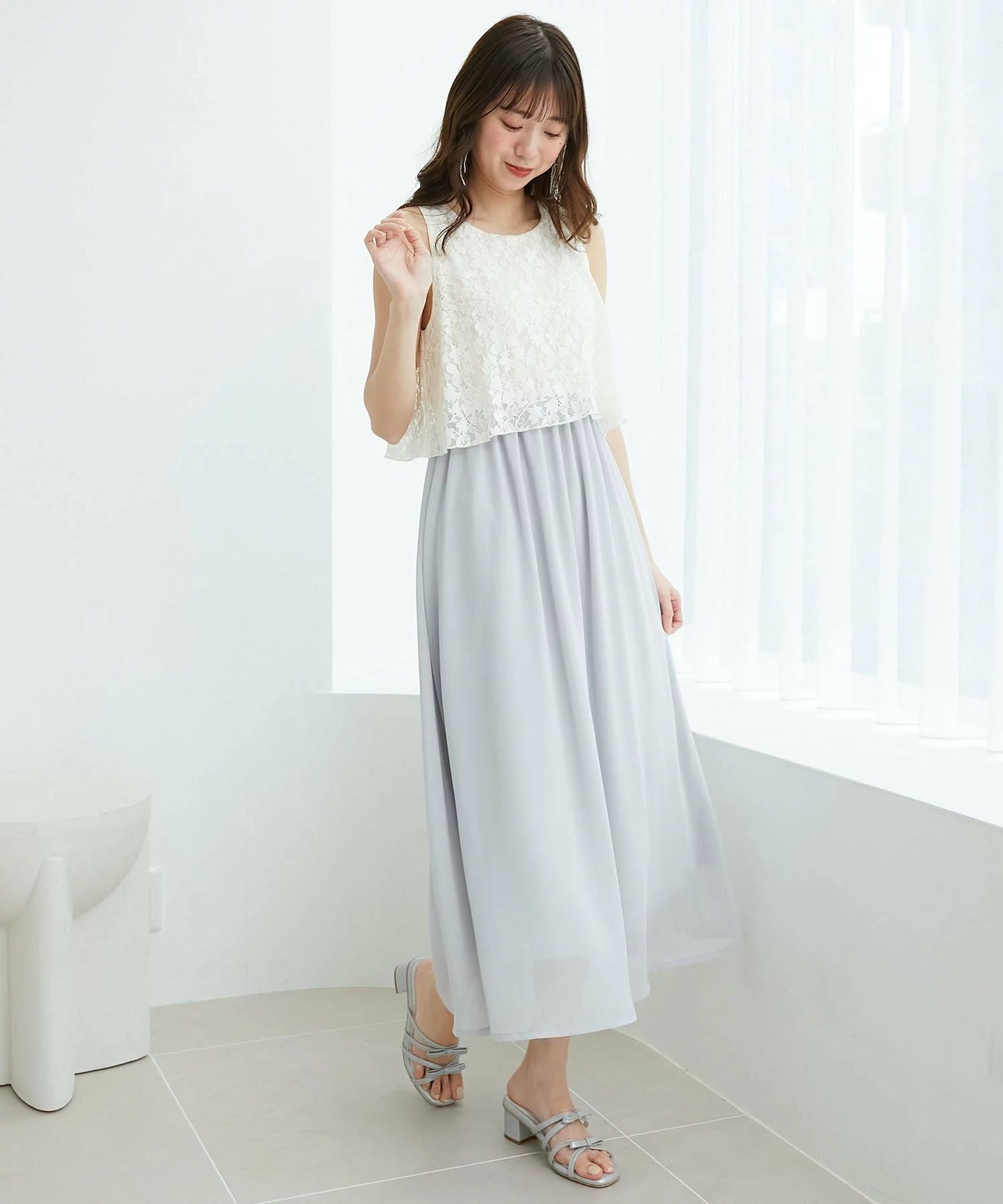 MAJESTIC LEGON 蕾絲LACE無袖連身裙 2色 [OP288]