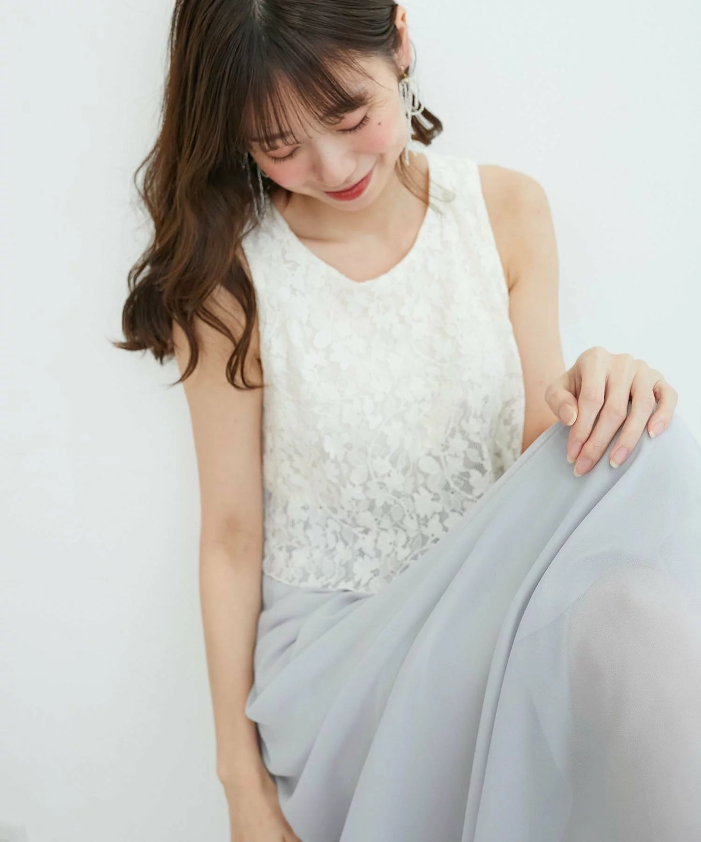 MAJESTIC LEGON 蕾絲LACE無袖連身裙 2色 [OP288]