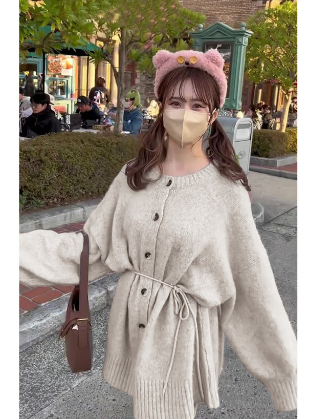 GRL 綁帶蝴蝶結針織衫 5色 [OT030]