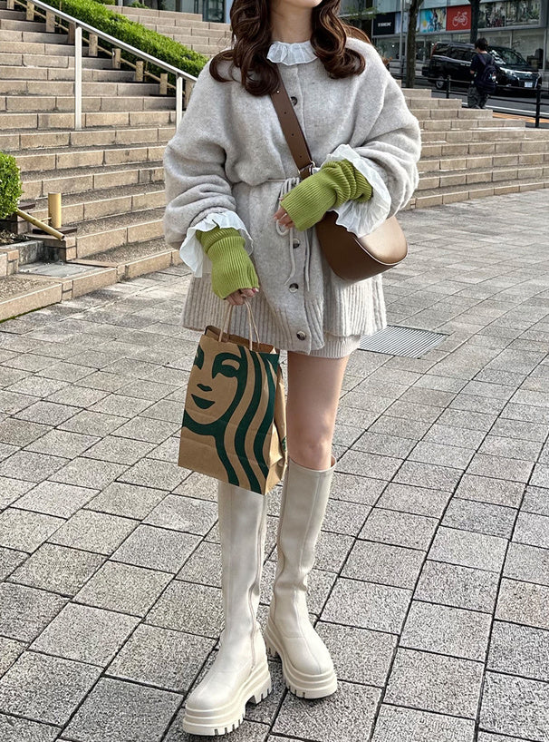 GRL 綁帶蝴蝶結針織衫 5色 [OT030]