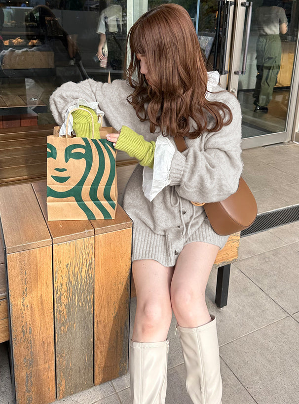 GRL 綁帶蝴蝶結針織衫 5色 [OT030]