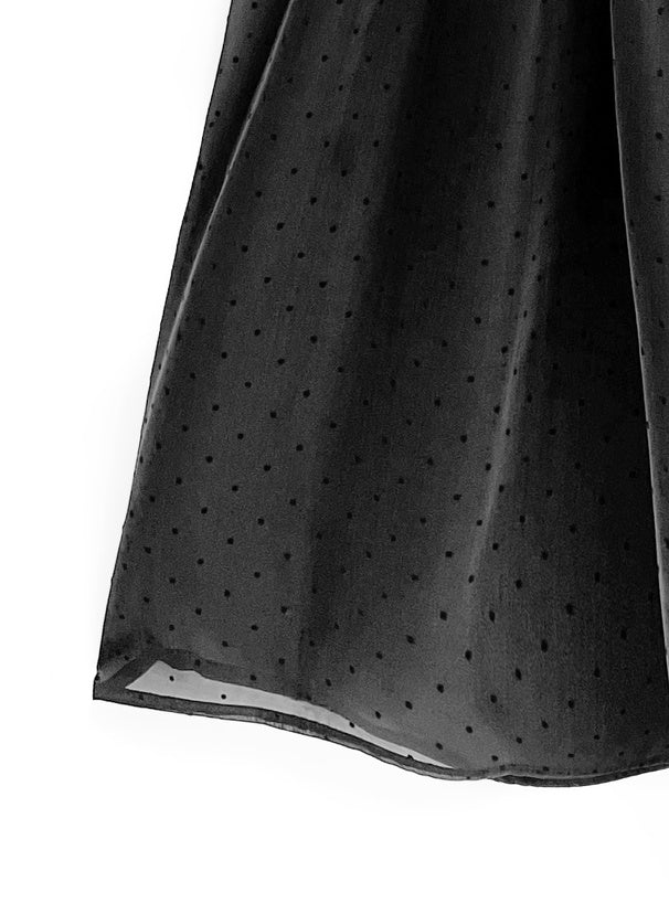 GRL 波點透明感吊帶連身裙 [OP082]