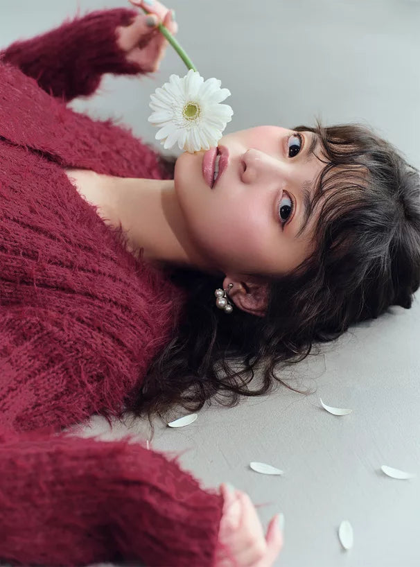 GRL 長毛絨絨針織外套 6色 [OT0172]