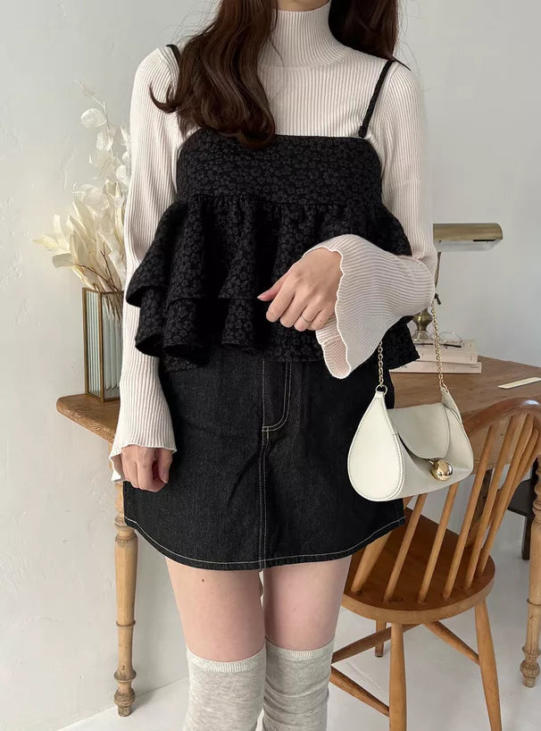 GRL 3way花花雙蝴蝶結吊帶胸衣 2色 [TP351]