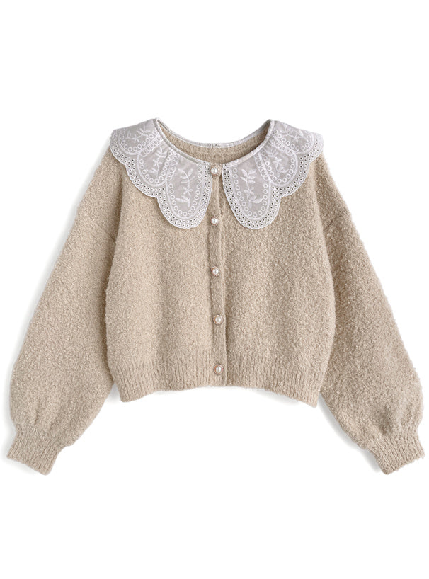 GRL 蕾絲領外套 3色 [OT0215]