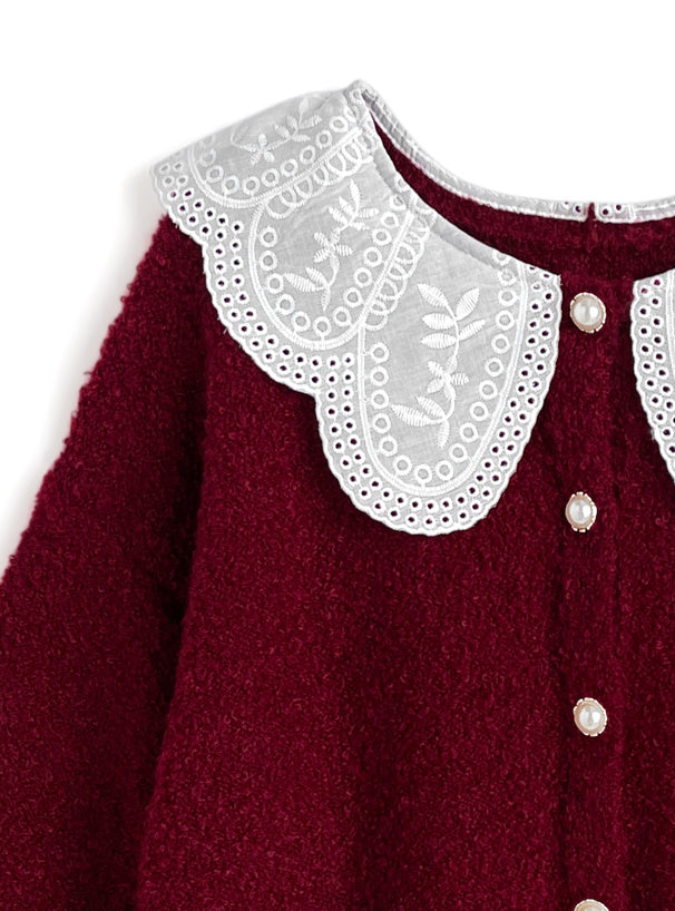 GRL 蕾絲領外套 3色 [OT0215]