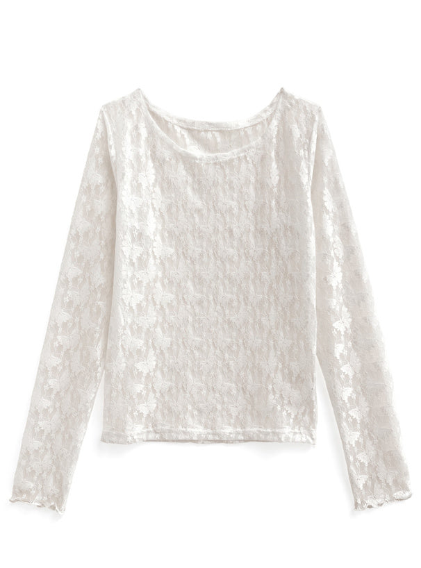 GRL 頸帶蝴蝶蕾絲上衣 3色 [TP0230]