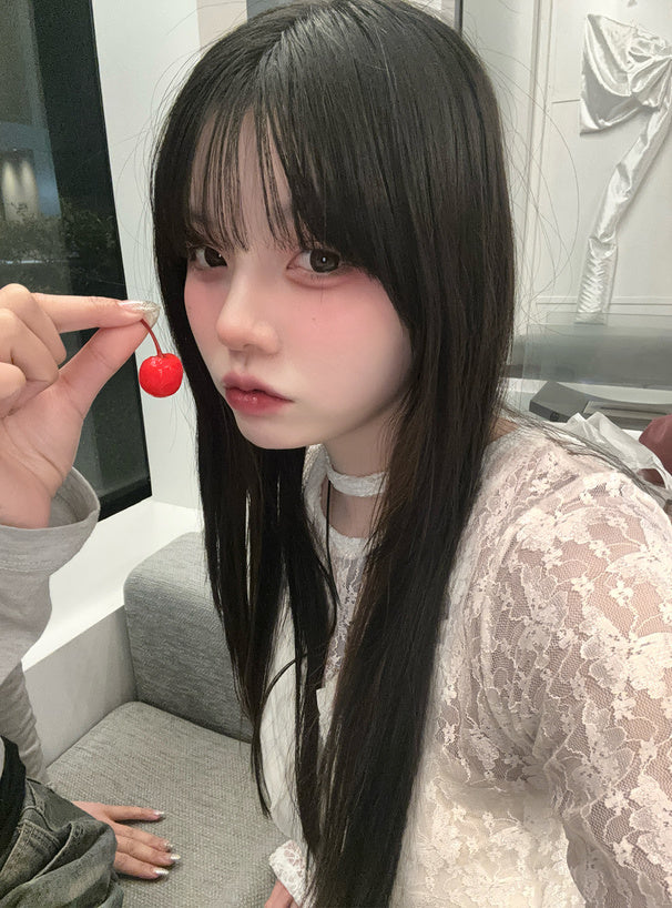 GRL 頸帶蝴蝶蕾絲上衣 3色 [TP0230]