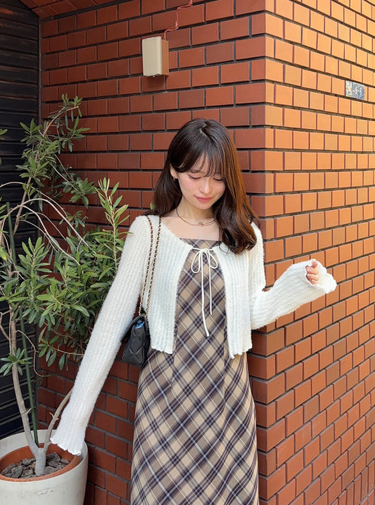 GRL 綁帶羅紋針織外套 3色 [OT273]