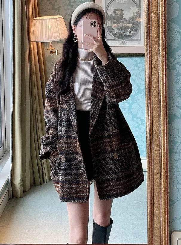 GRL 格仔雙扣大褸 [OT0136]