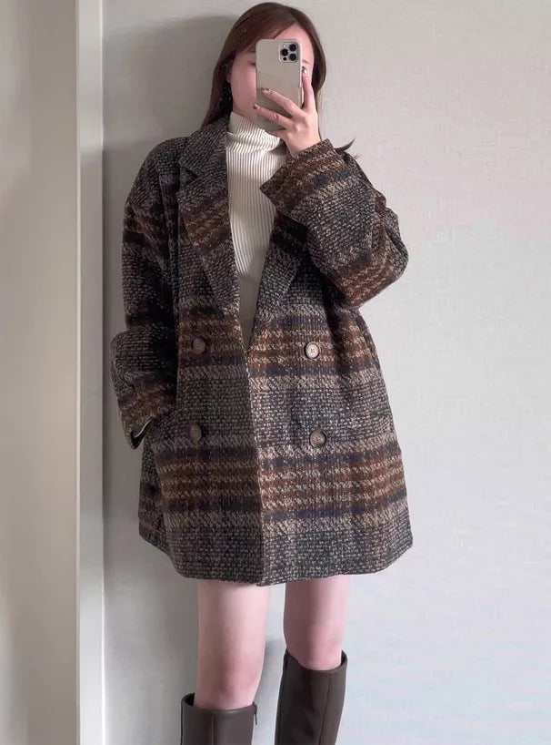 GRL 格仔雙扣大褸 [OT0136]