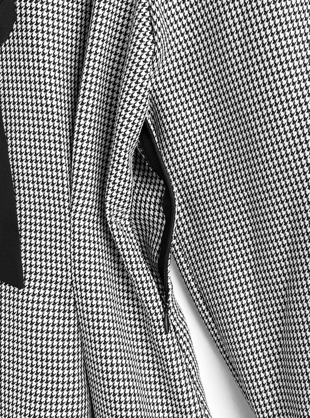 GRL 千鳥格蝴蝶結連身裙 [OP0221]