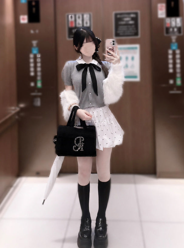 GRL 蝴蝶結針織上衣 3色 [TP379]