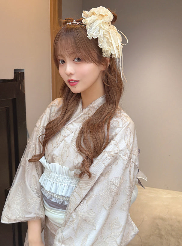 GRL 2way 薄紗花卉浴衣 3件組 [YKT12]