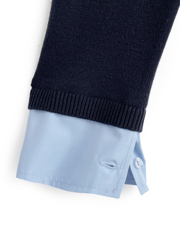 GRL 學院風翻領針織上衣 3色 [TP0223]