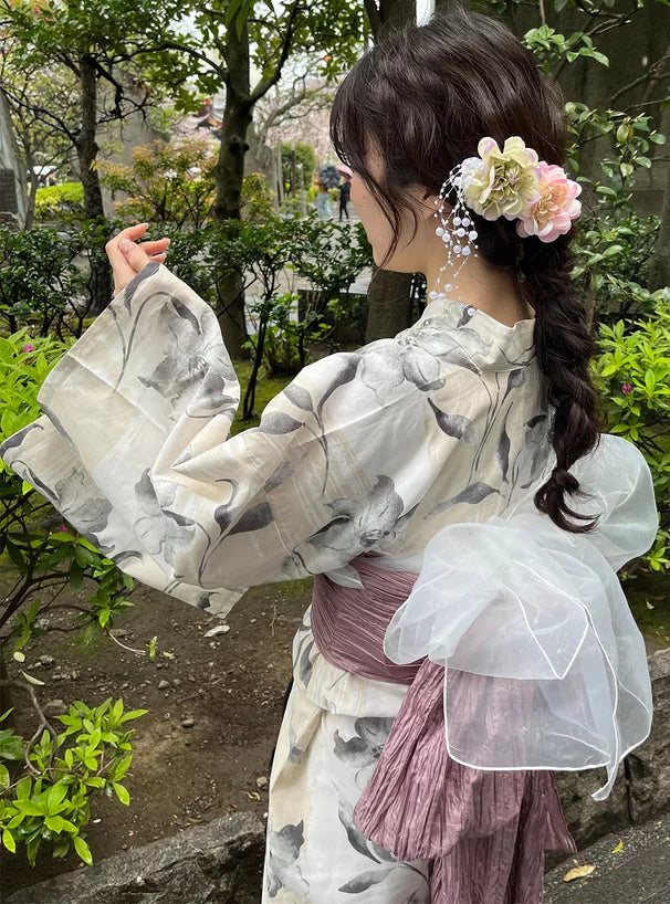 GRL 花花珍珍浴衣頭飾 5件組 4色 [HYKT0]