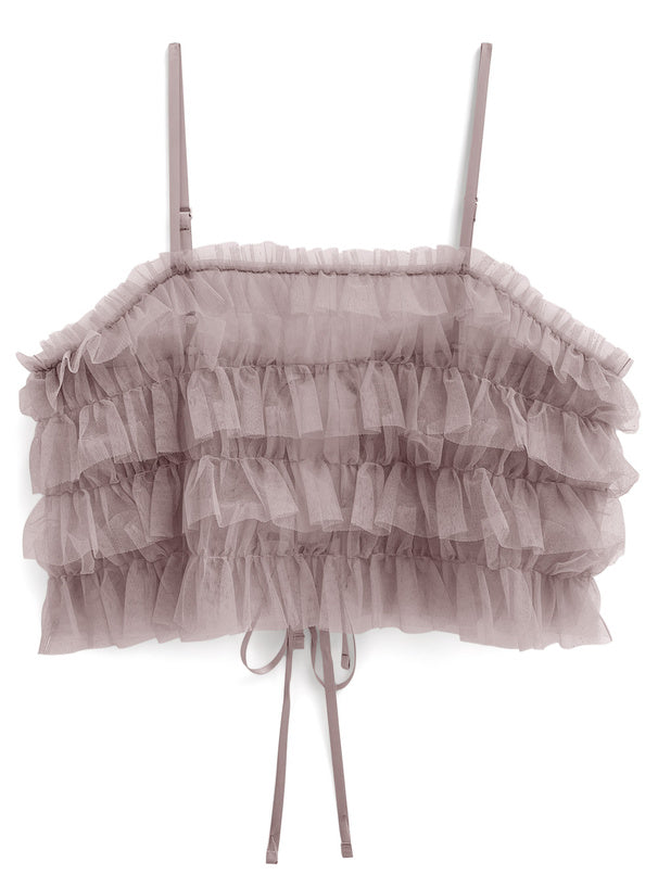 GRL Ruffle 吊帶胸衣 x 針織上衣套裝 [TP272]