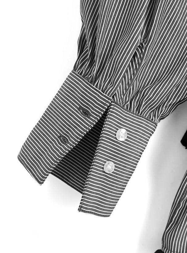 GRL Ruffle 蕾絲邊直紋連身裙 [OP0218]